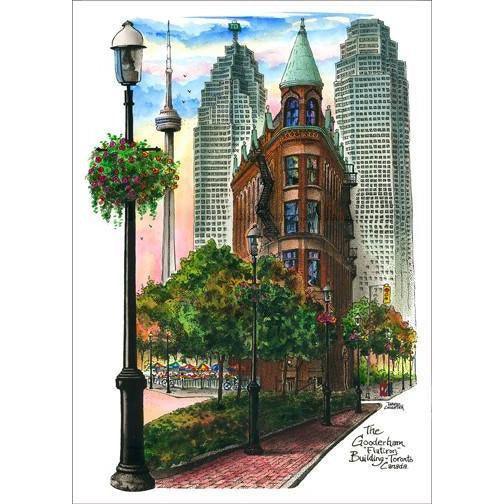 Flatiron Building "Classic" Toronto PostCard | Totally Toronto Art Inc. 