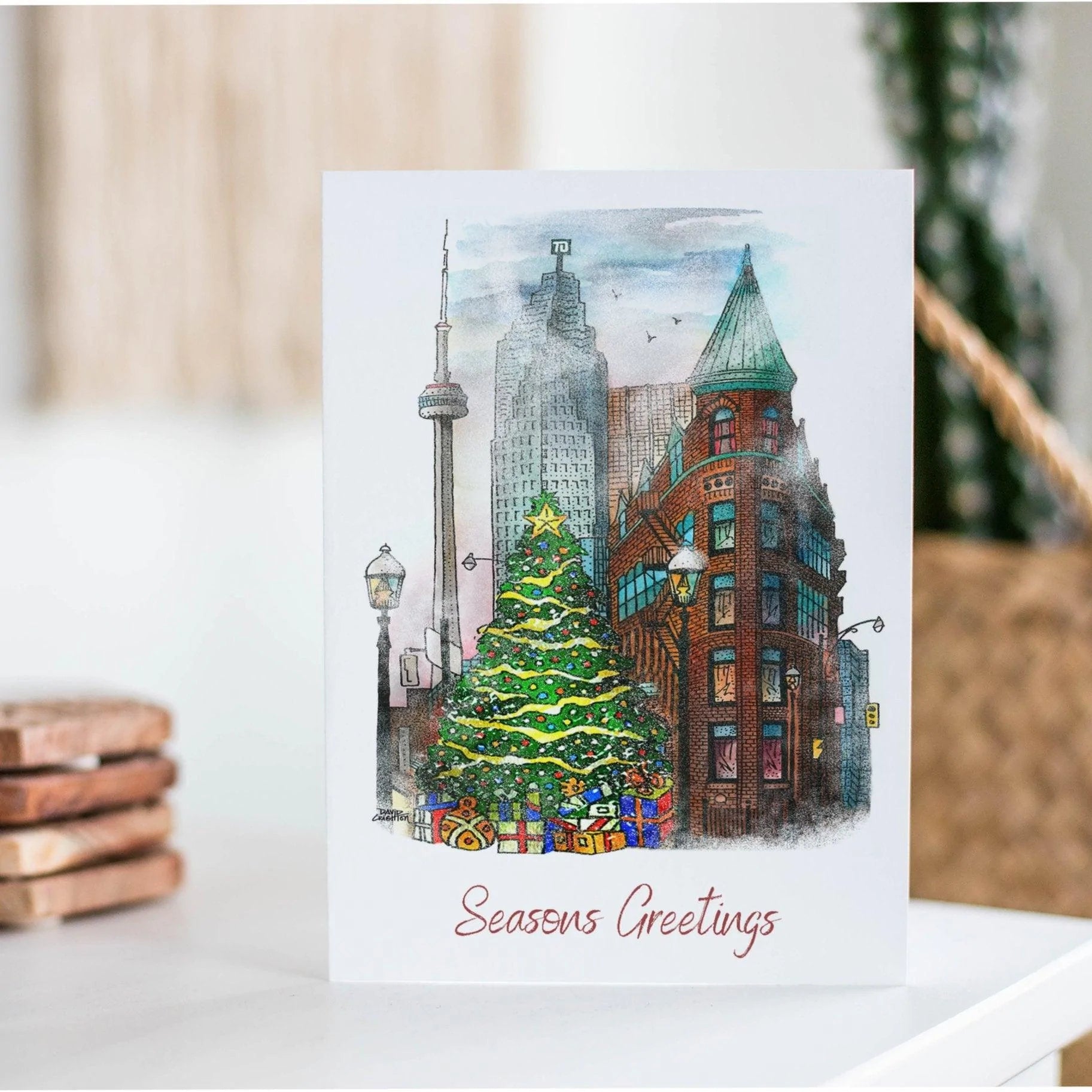 Flatiron Christmas Card V2 | Totally Toronto Art Inc. 