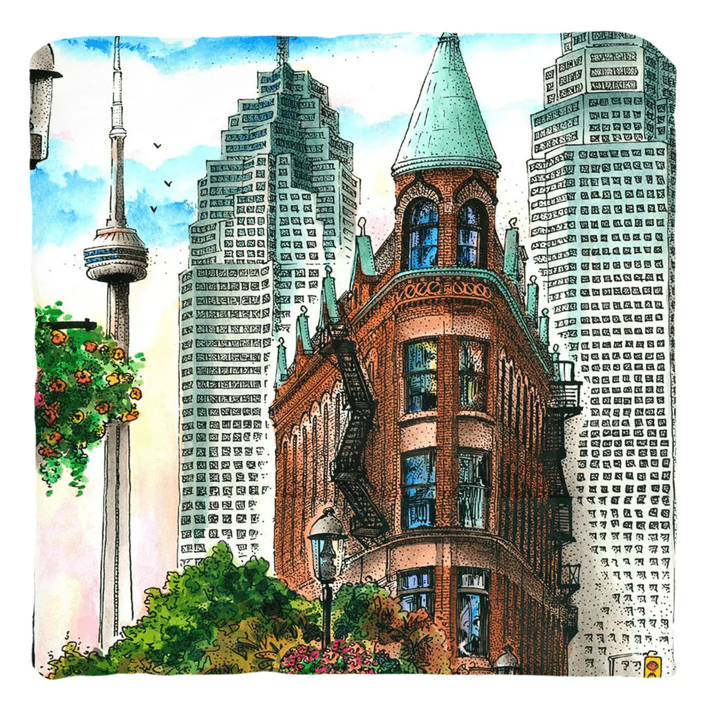 Flatiron Toronto Pillow | Totally Toronto Art Inc. 
