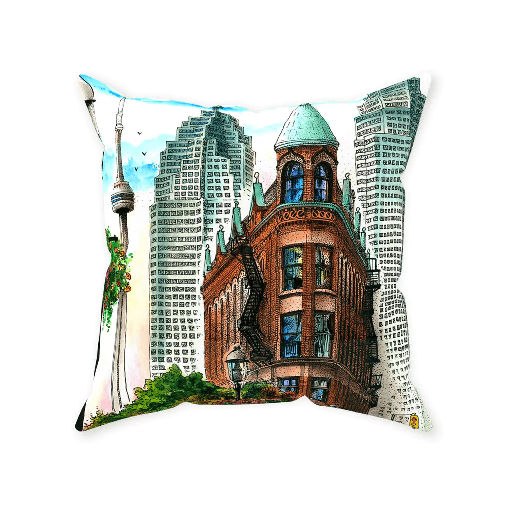 Flatiron Toronto Pillow | Totally Toronto Art Inc. 