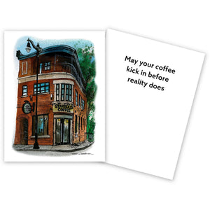 Funny Starbucks Note Card No. 1 | Totally Toronto Art Inc. 