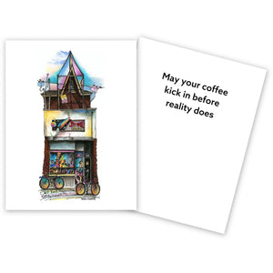 Funny Starbucks Note Card No. 2 | Totally Toronto Art Inc. 