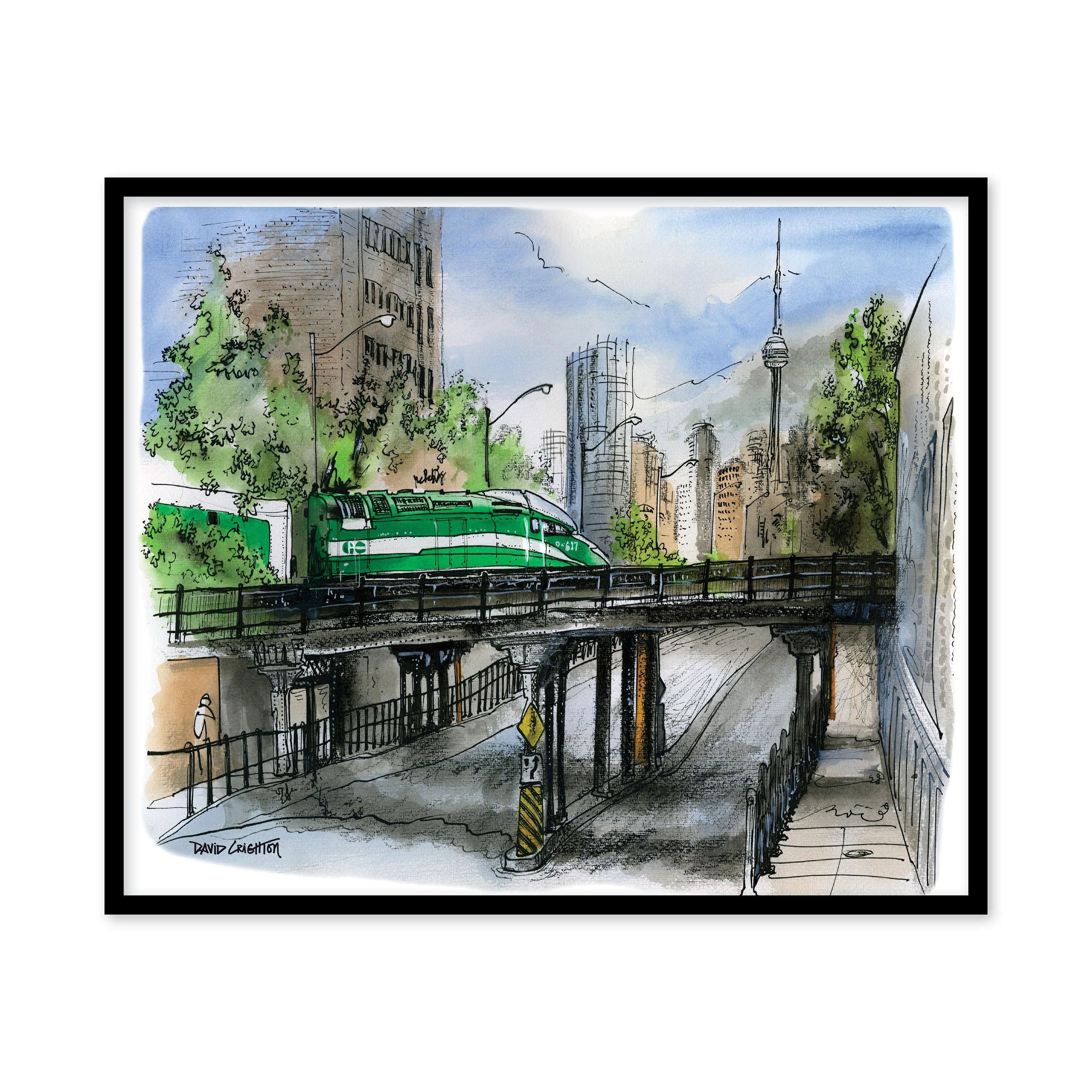 Go Train Ontario Wall Art | Totally Toronto Art Inc. 