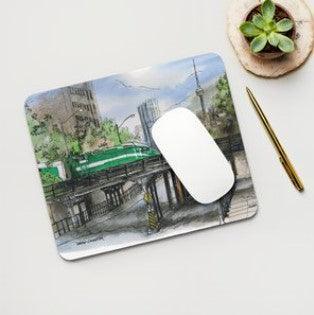 Go Train Toronto Mousepad | Totally Toronto Art Inc. 
