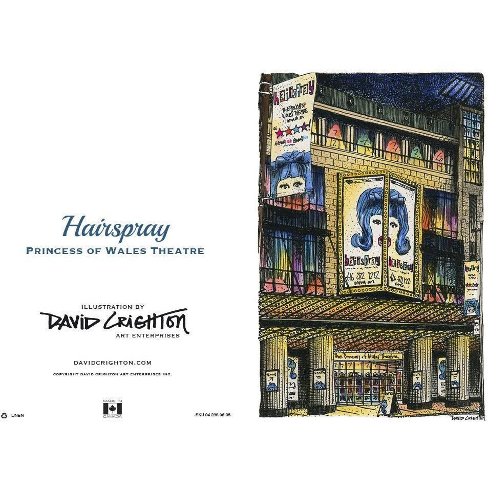 Hairspray Theatre Greeting Card | Totally Toronto Art Inc. 