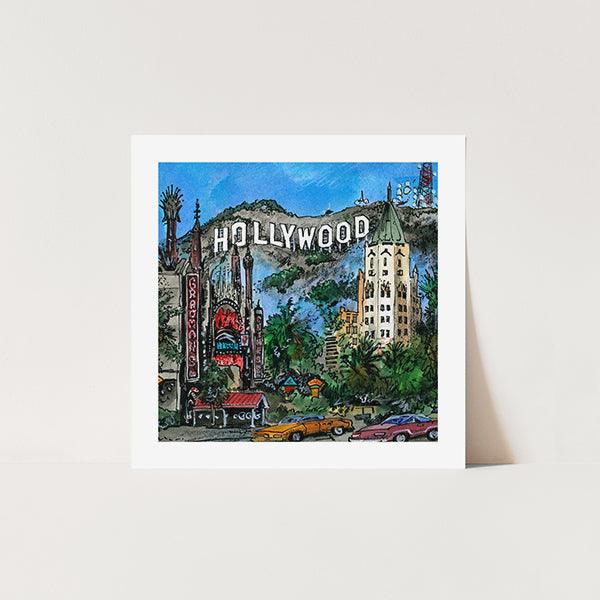 Hollywood, California, USA Art Print | Totally Toronto Art Inc. 