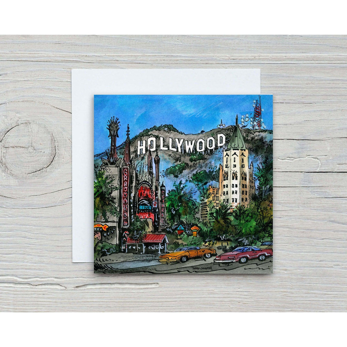 Hollywood California, USA Greeting Card | Totally Toronto Art Inc. 