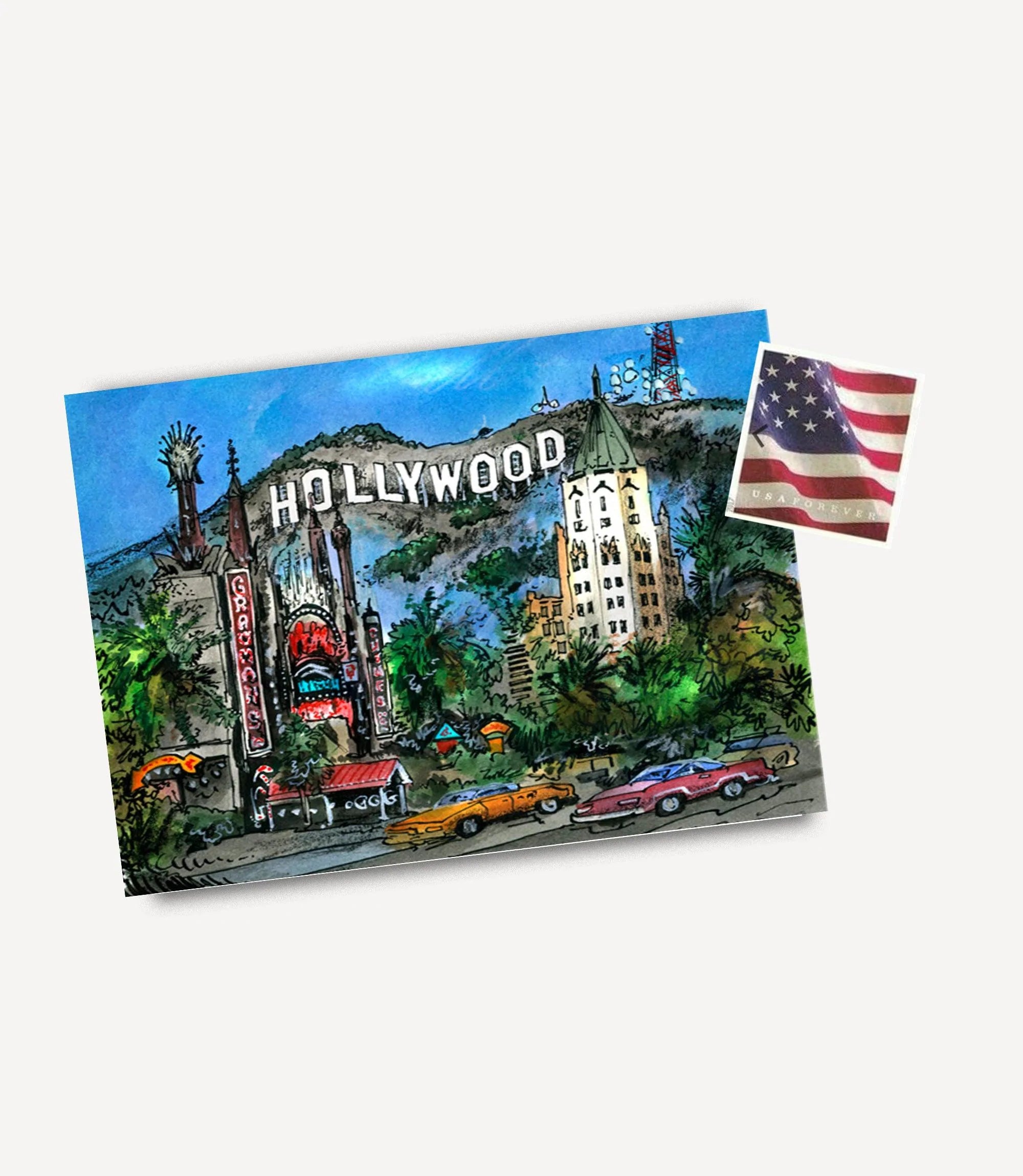 Hollywood California, USA Postcard | Totally Toronto Art Inc. 