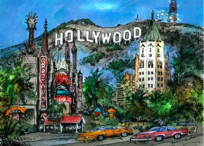 Hollywood California, USA Postcard | Totally Toronto Art Inc. 