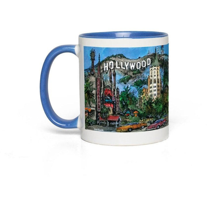 Hollywood, Los Angeles Coffee Mug | Totally Toronto Art Inc. 