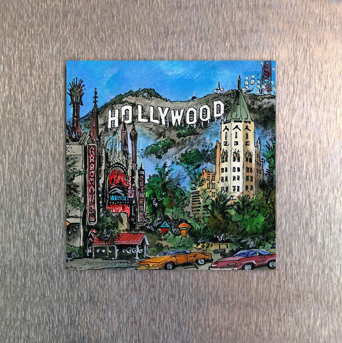 Hollywood USA Fridge Magnet | Totally Toronto Art Inc.