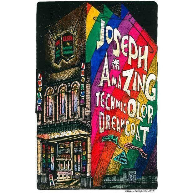 Joseph and His Amazing Technicolour Coat Theatre Poster | Totally Toronto Art Inc. 