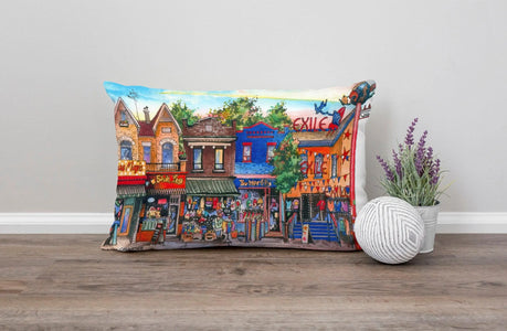 Kensington Avenue, Toronto Pillow | Totally Toronto Art Inc. 
