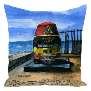 Key West Florida Throw Pillow | Totally Toronto Art Inc. 