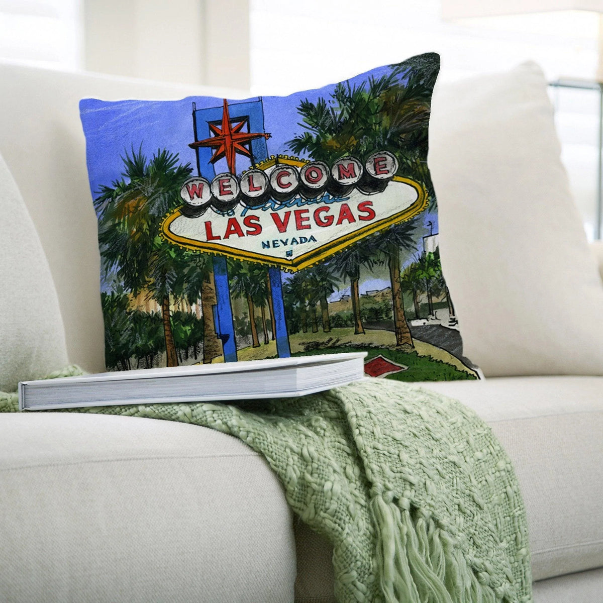 Las Vegas, NEV USA Pillows | Totally Toronto Art Inc. 