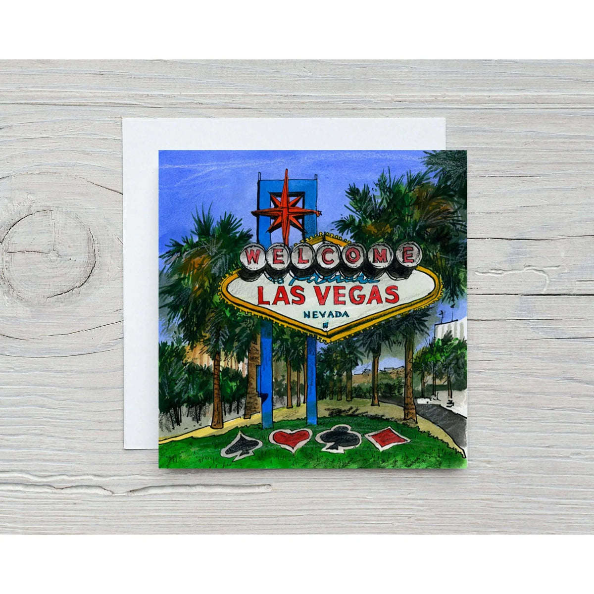 Las Vegas, Nevada, U.S.A Notecard | Totally Toronto Art Inc. 