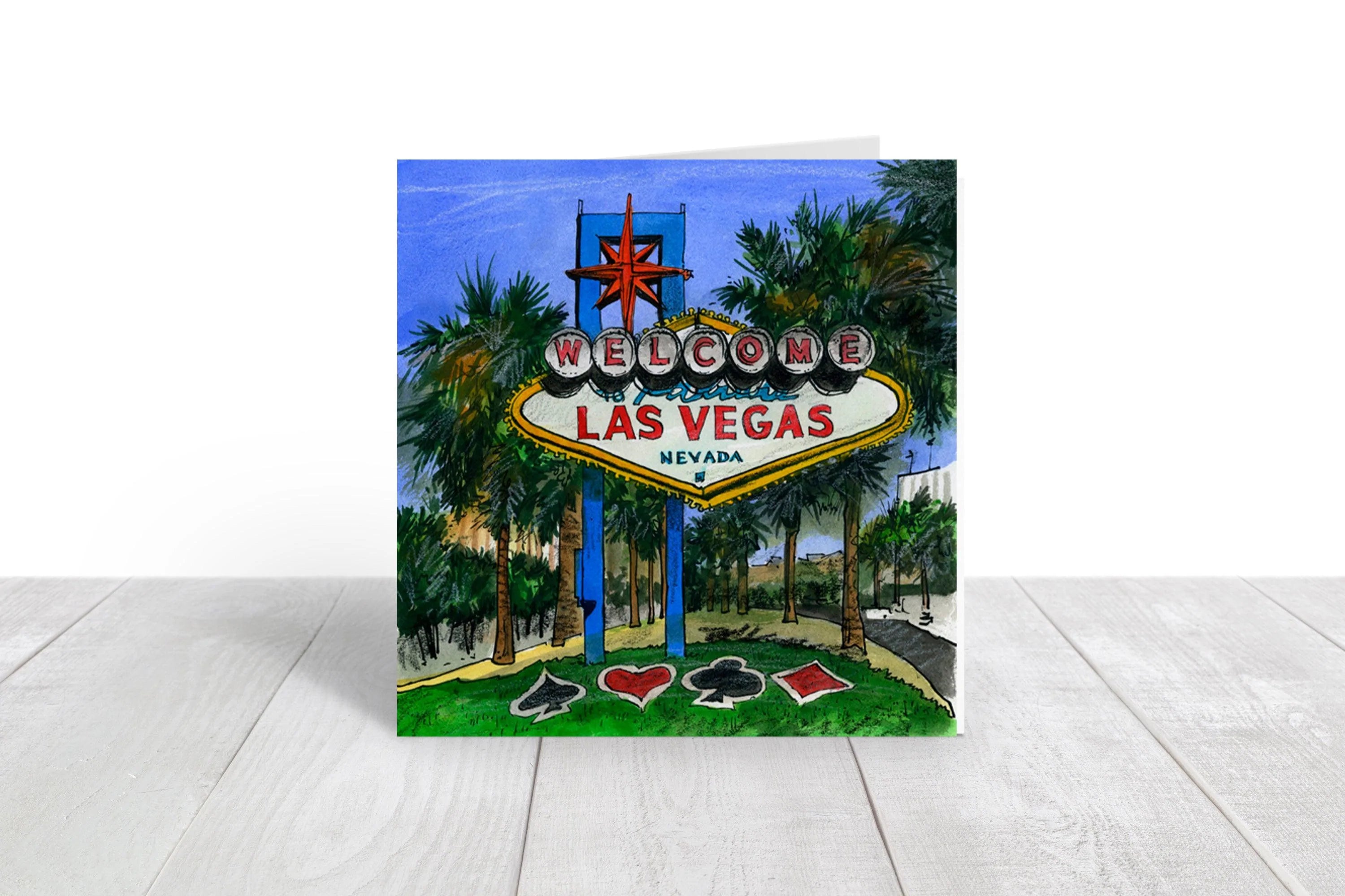 Las Vegas, Nevada, U.S.A Notecard | Totally Toronto Art Inc. 