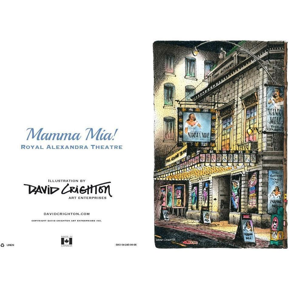 Mama Mia Theatre Greeting Card | Totally Toronto Art Inc. 