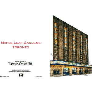 Maple Leaf Gardens Hockey Greeting Card | Totally Toronto Art Inc. 