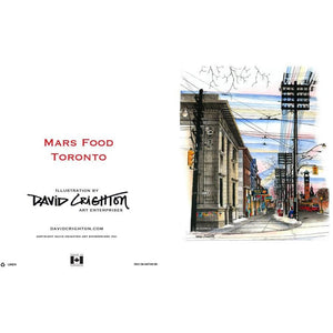 Mars Restaurant Toronto Greeting Card | Totally Toronto Art Inc. 