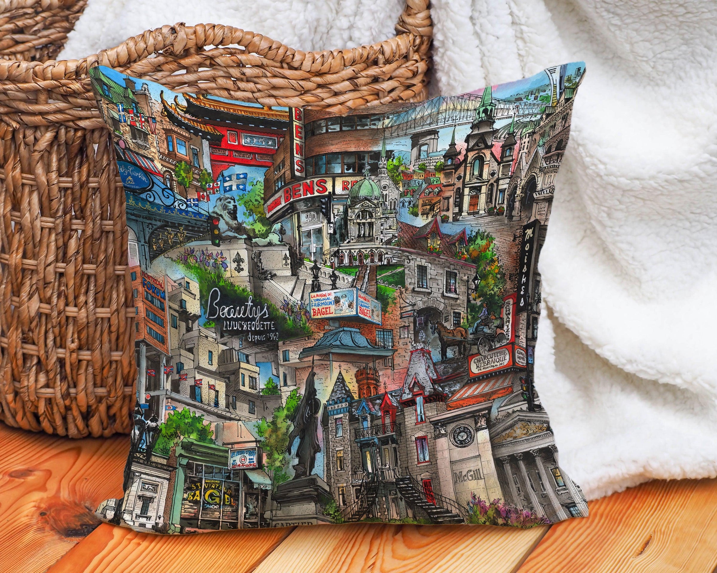 Toronto Pillows Totally Toronto Art Inc.