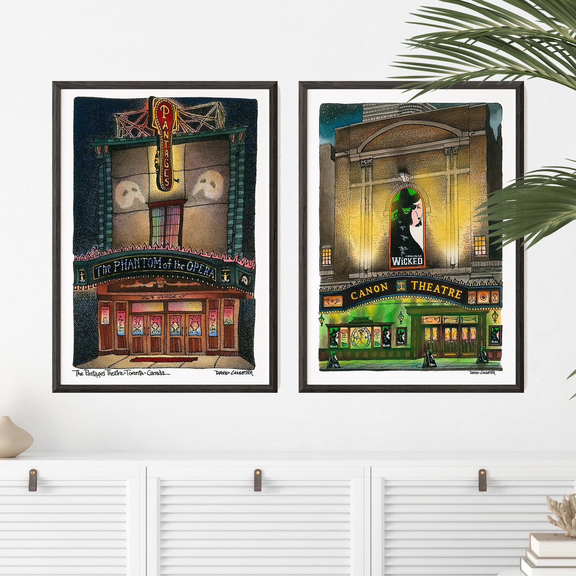 Musical Theatre Poster Gallery Wall | Totally Toronto Art Inc. 