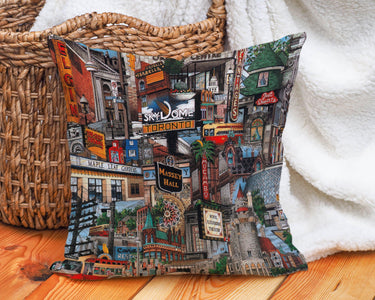My City, Toronto Throw Pillows | Totally Toronto Art Inc. 
