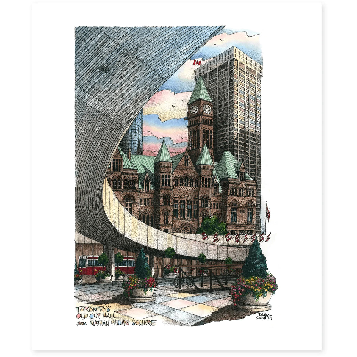 Nathan Phillips Square Toronto Art Print | Totally Toronto Art Inc. 