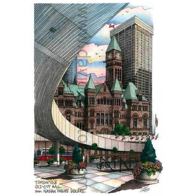 Nathan Phillips Square Toronto Art Print | Totally Toronto Art Inc. 