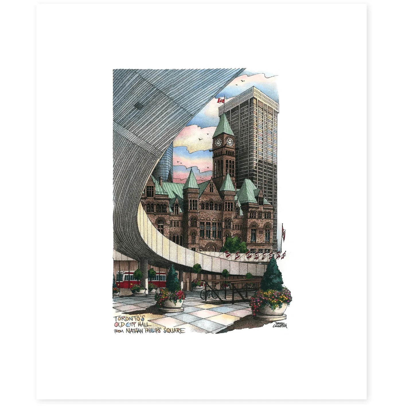 Nathan Phillips Square Toronto Poster | Totally Toronto Art Inc. 