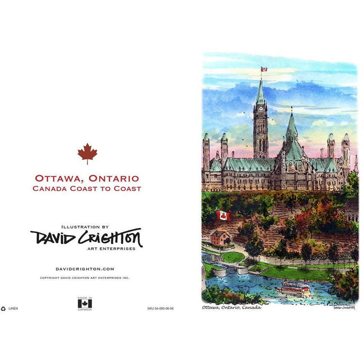 Ottawa, Canada Greeting Card | Totally Toronto Art Inc. 