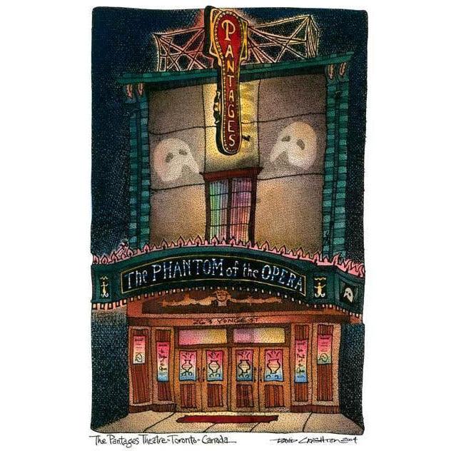 Phantom of the Opera Pantages,Toronto Art Print | Totally Toronto Art Inc. 