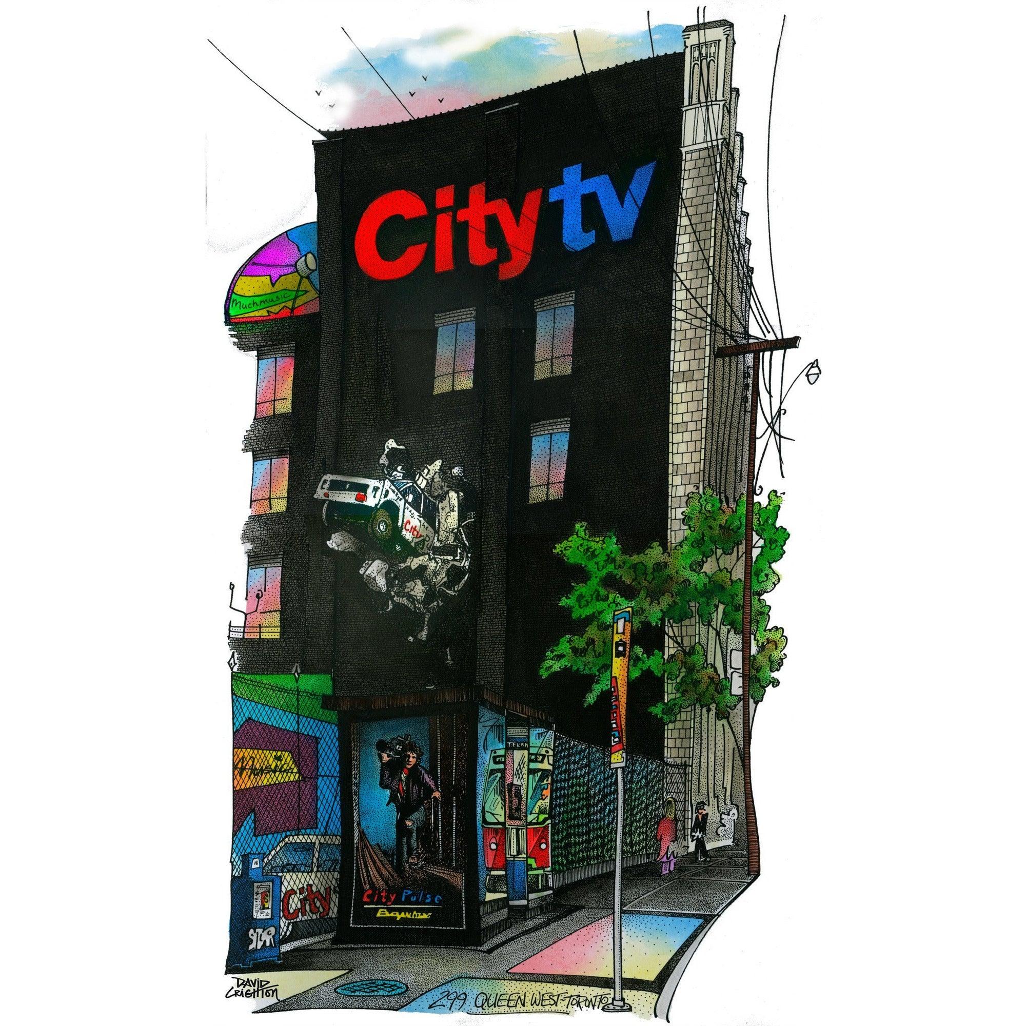 Post Card - City TV Car Wall | Totally Toronto Art Inc. 