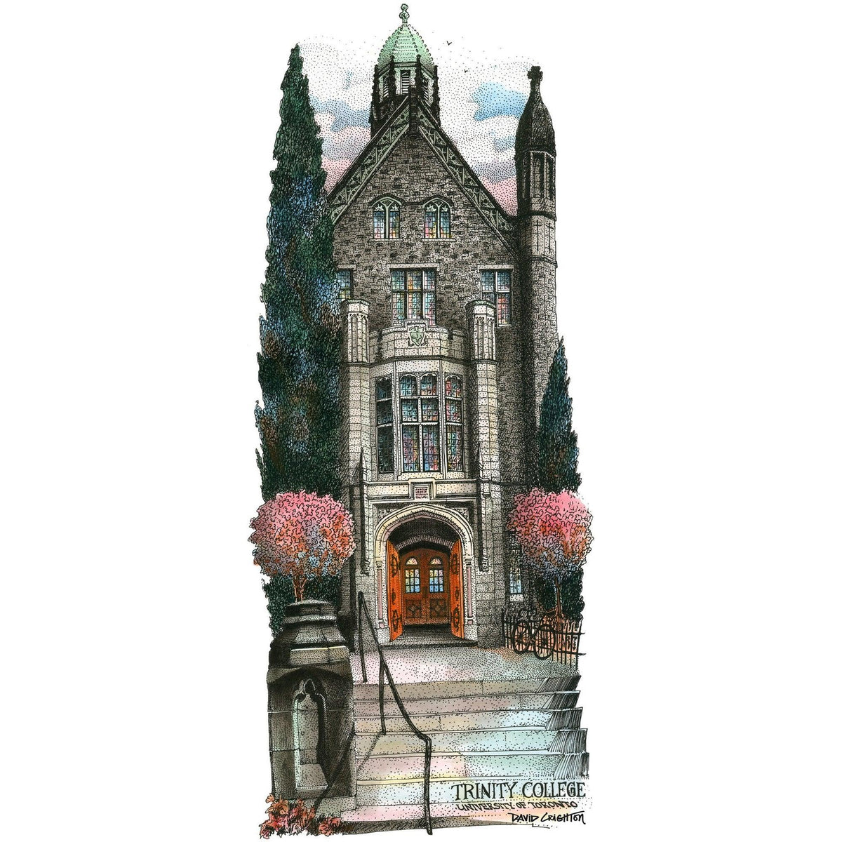 Post Card - UofT, Trinity College, Toronto | Totally Toronto Art Inc. 