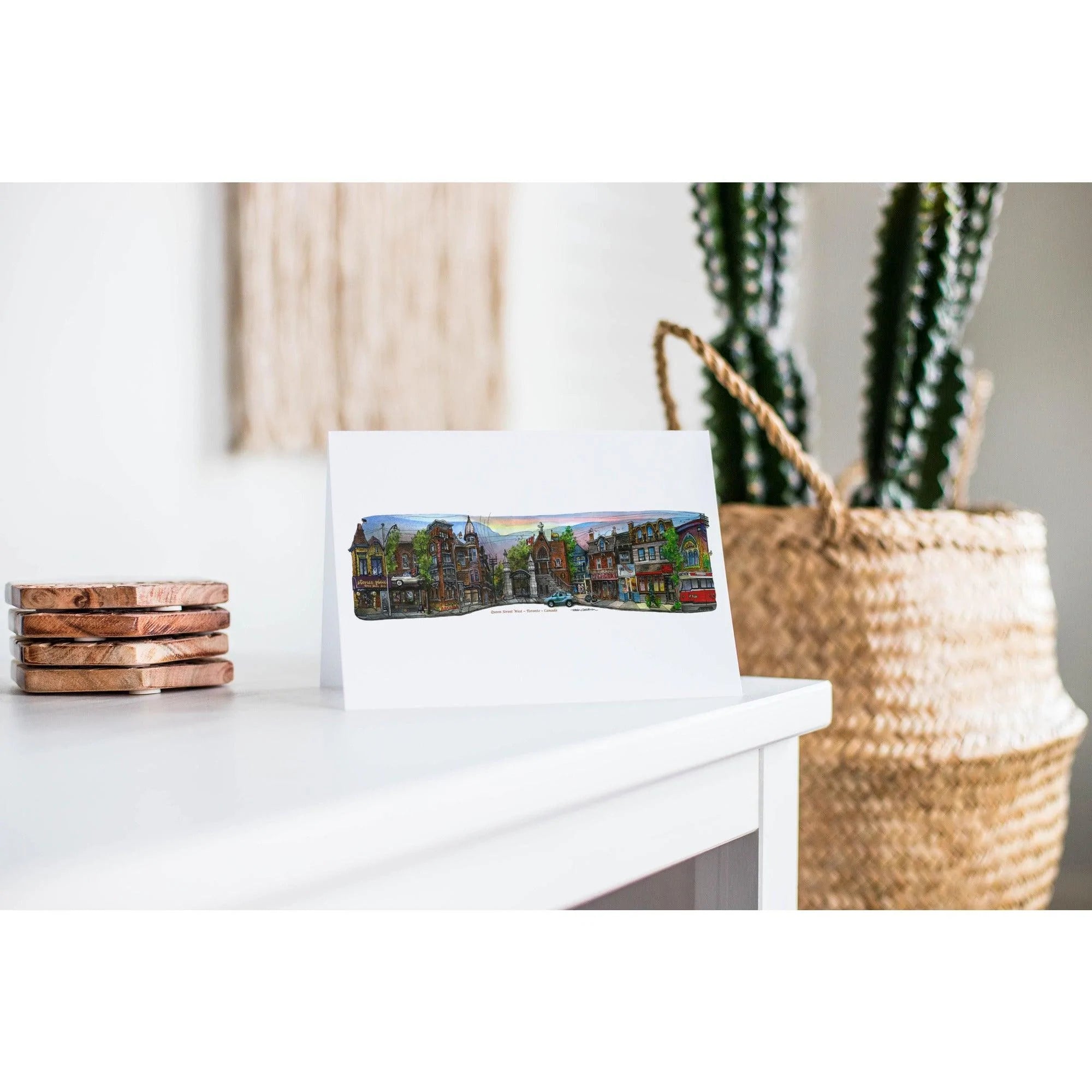 Queen At Trinity Bellwoods Toronto Greeting Card | Totally Toronto Art Inc. 