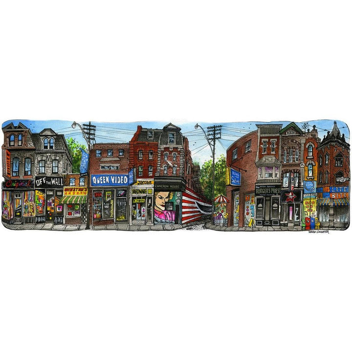 Queen Video Toronto Postcard | Totally Toronto Art Inc. 