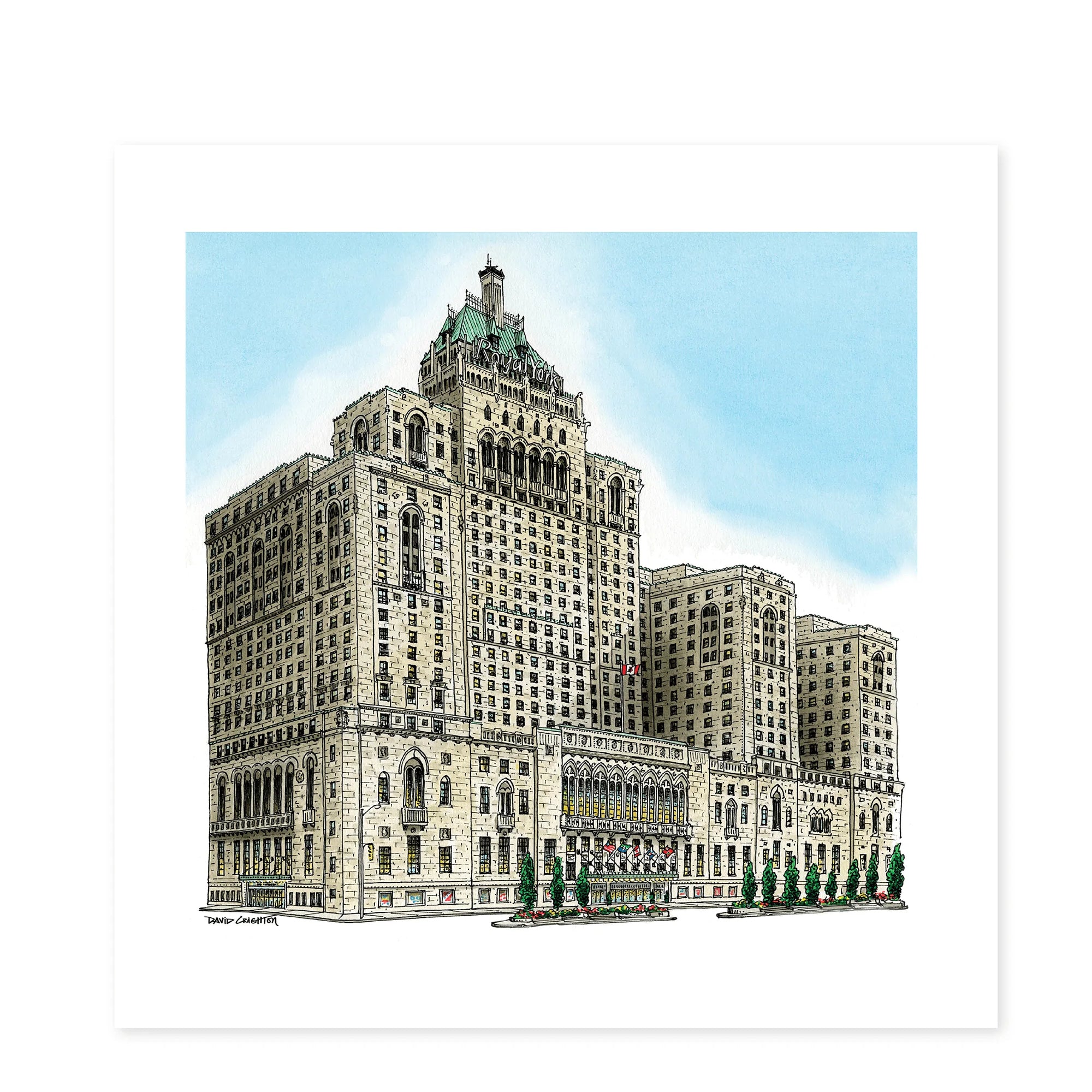 Royal York Hotel Toronto Art Print | Totally Toronto Art Inc. 