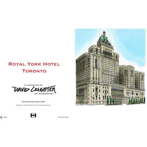 Royal York Hotel Toronto Greeting Card | Totally Toronto Art Inc. 