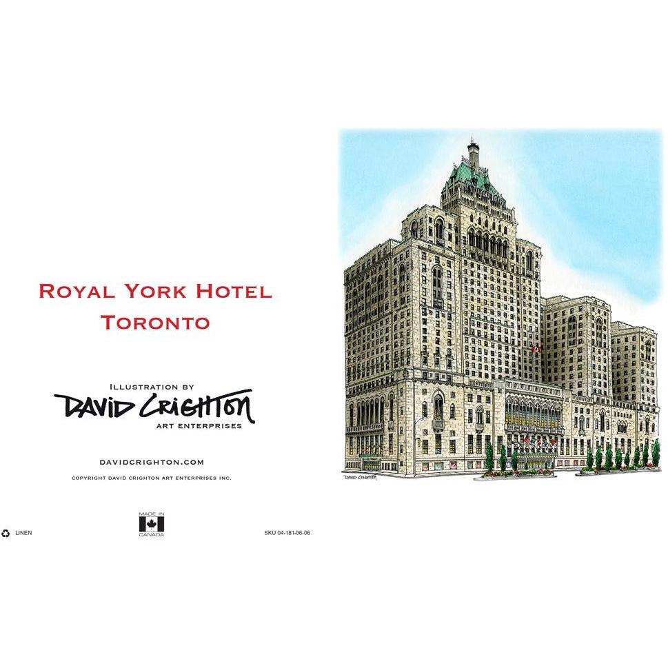 Royal York Hotel Toronto Greeting Card | Totally Toronto Art Inc. 