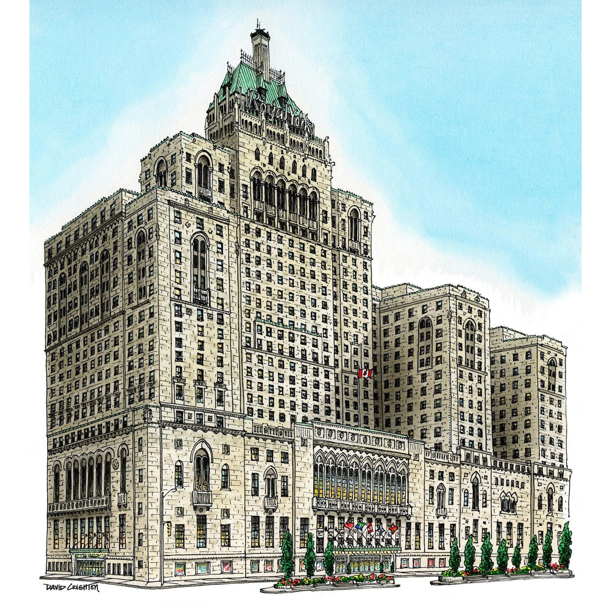 Royal York Hotel Toronto Postcard | Totally Toronto Art Inc. 