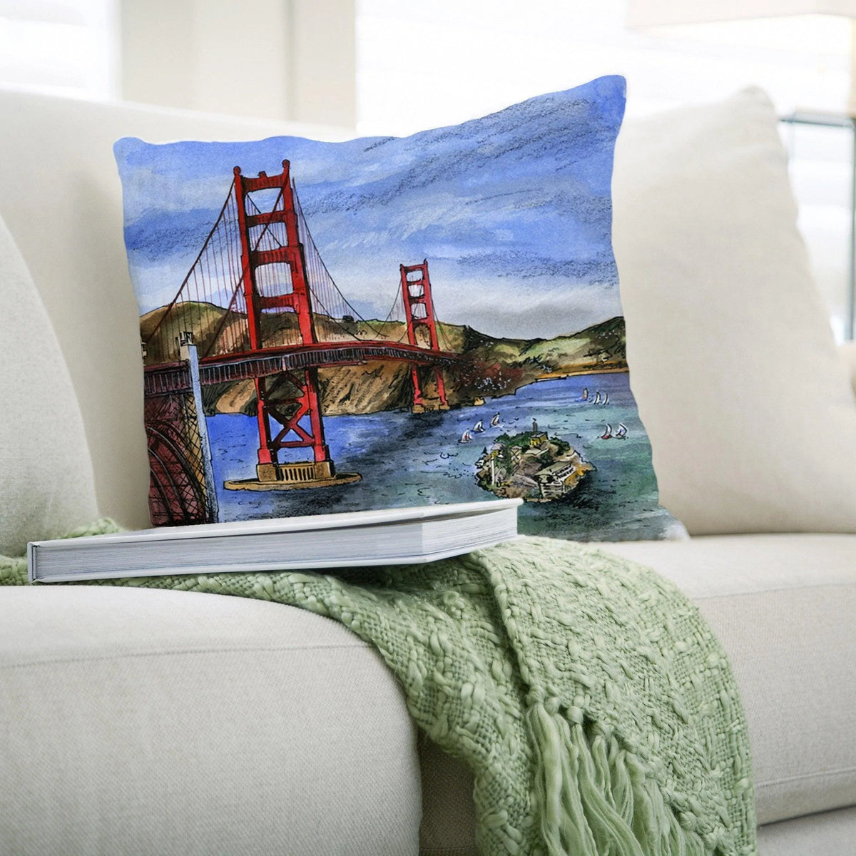 San Franscisco, CA USA Pillows | Totally Toronto Art Inc. 