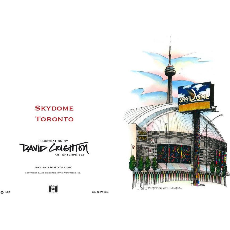 Skydome Toronto Greeting Card | Totally Toronto Art Inc. 