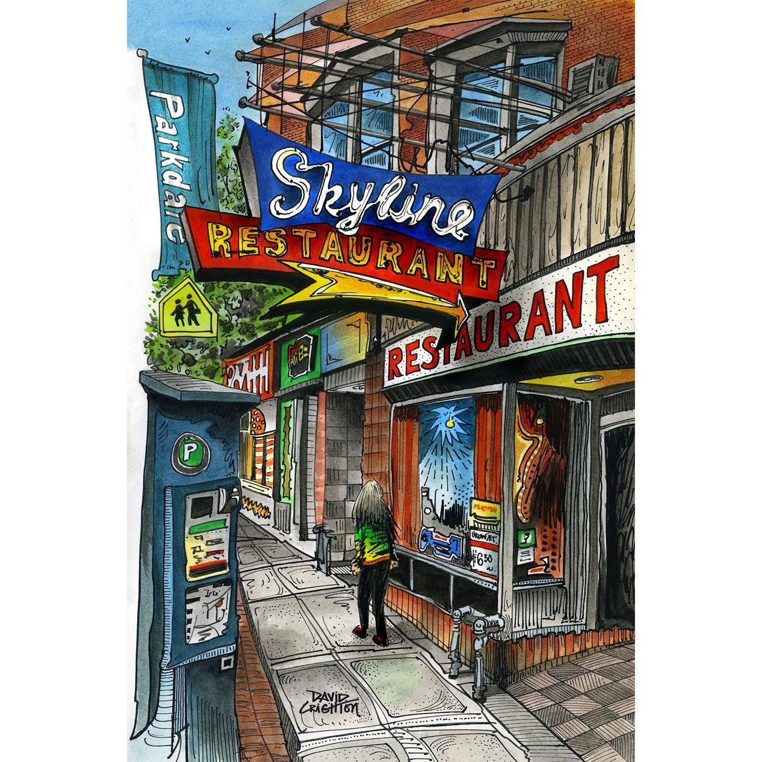Skyline Restaurant Toronto Fridge Magnet | Totally Toronto Art Inc.