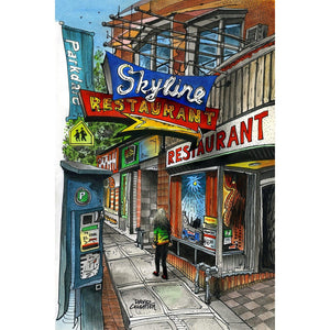 Skyline Restaurant Toronto Poster | Totally Toronto Art Inc. 