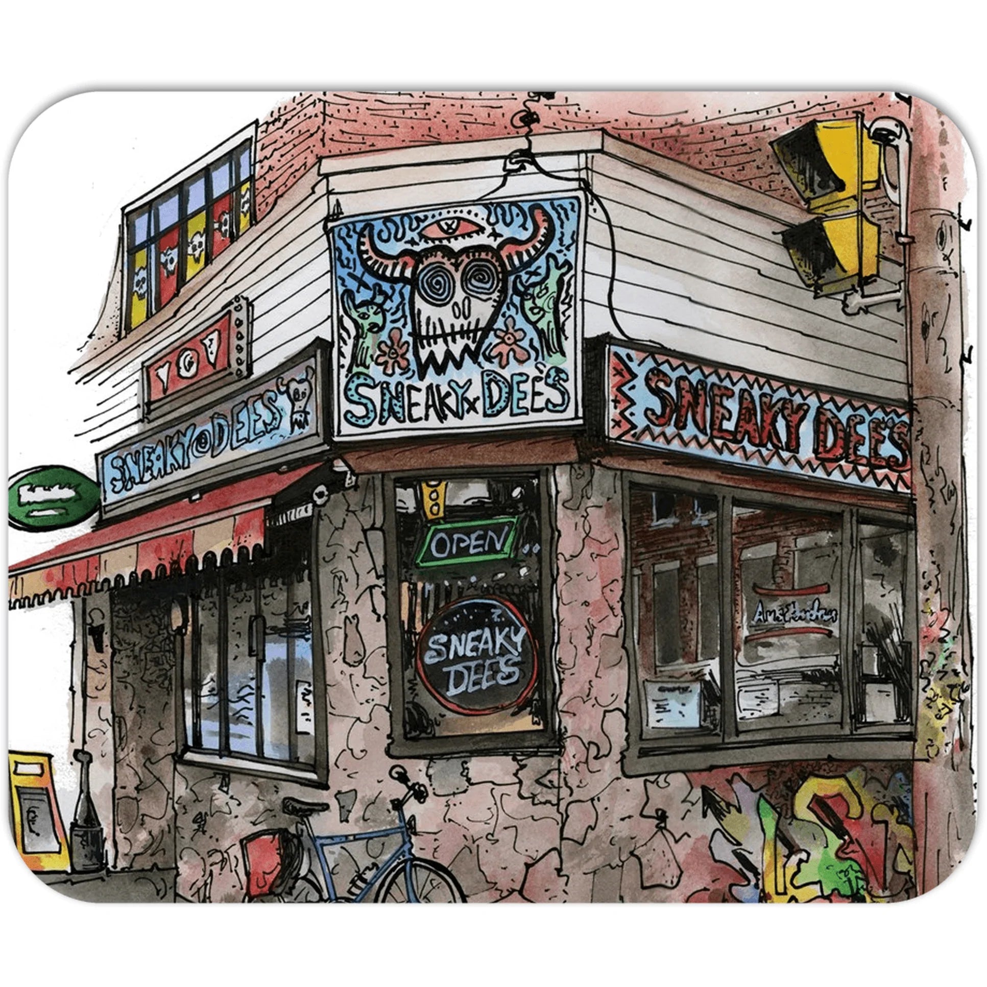 Sneaky Dee's Toronto Art Mousepad | Totally Toronto Art Inc. 