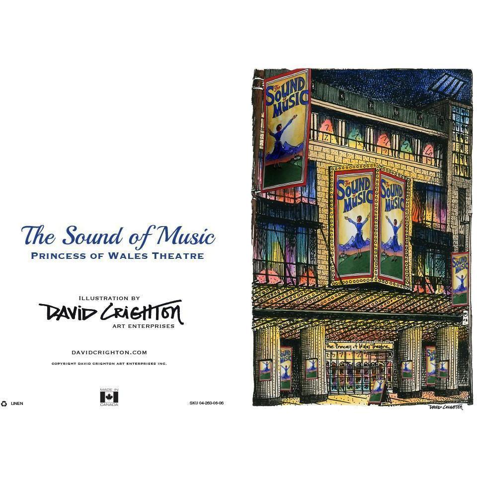 Sound of Music Theatre Card | Totally Toronto Art Inc. 