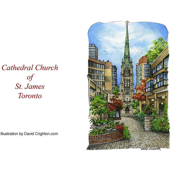 St. James Cathedral Toronto Greeting Card | Totally Toronto Art Inc. 