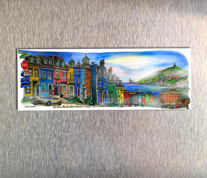 St John's Newfoundland Fridge Magnet | Totally Toronto Art Inc.