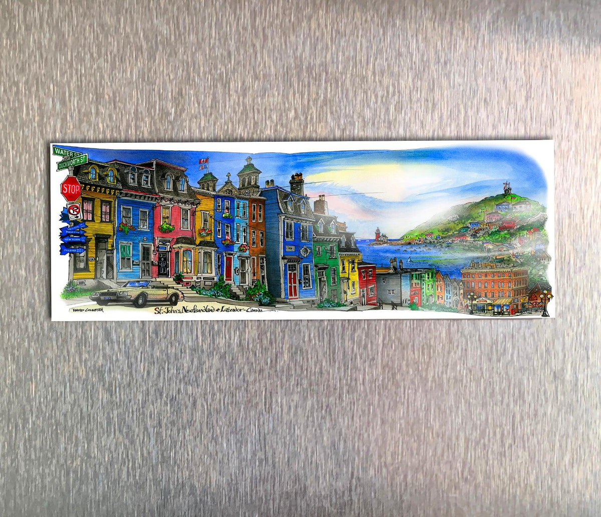 St John's Newfoundland Fridge Magnet | Totally Toronto Art Inc.