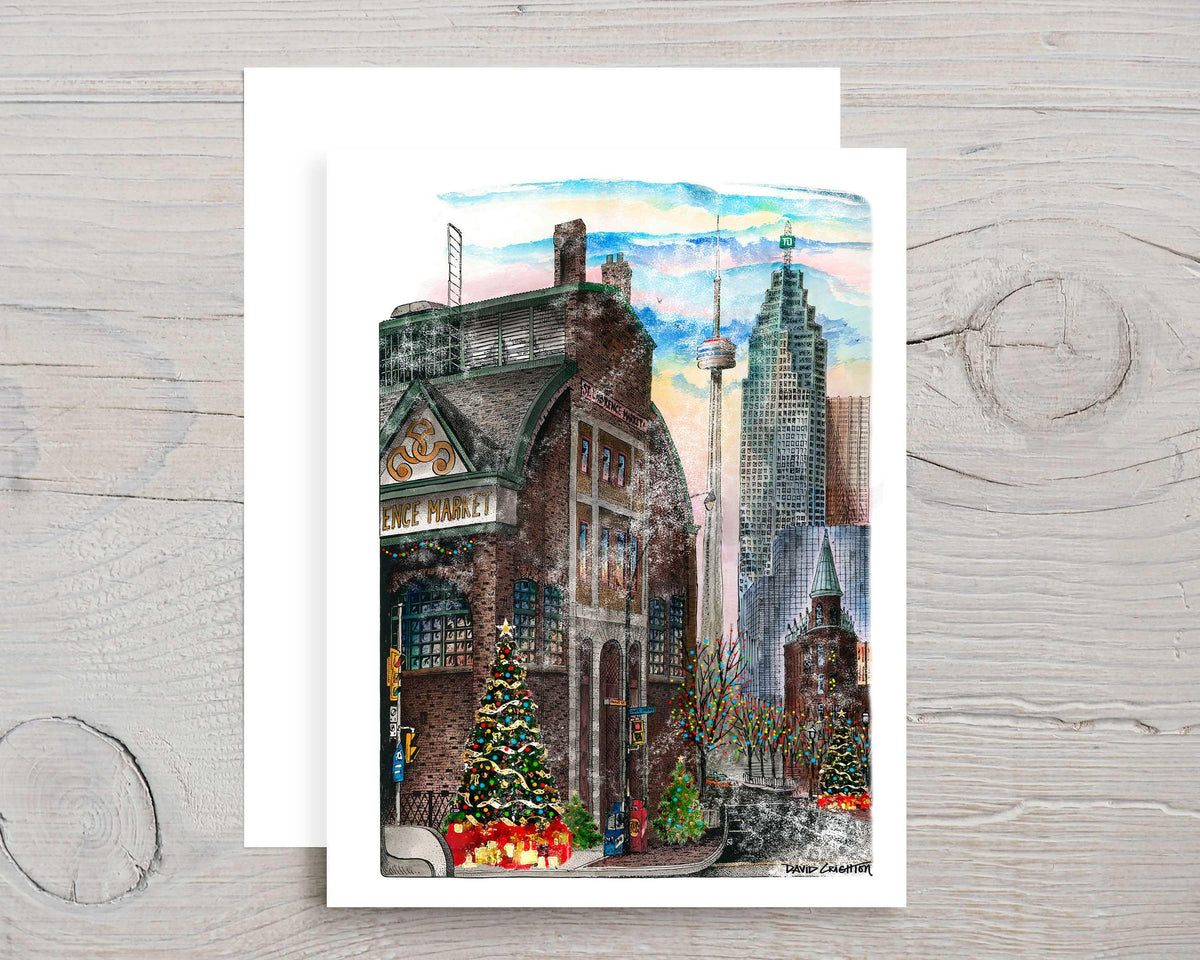 St. Lawrence Market Christmas Card | Totally Toronto Art Inc. 